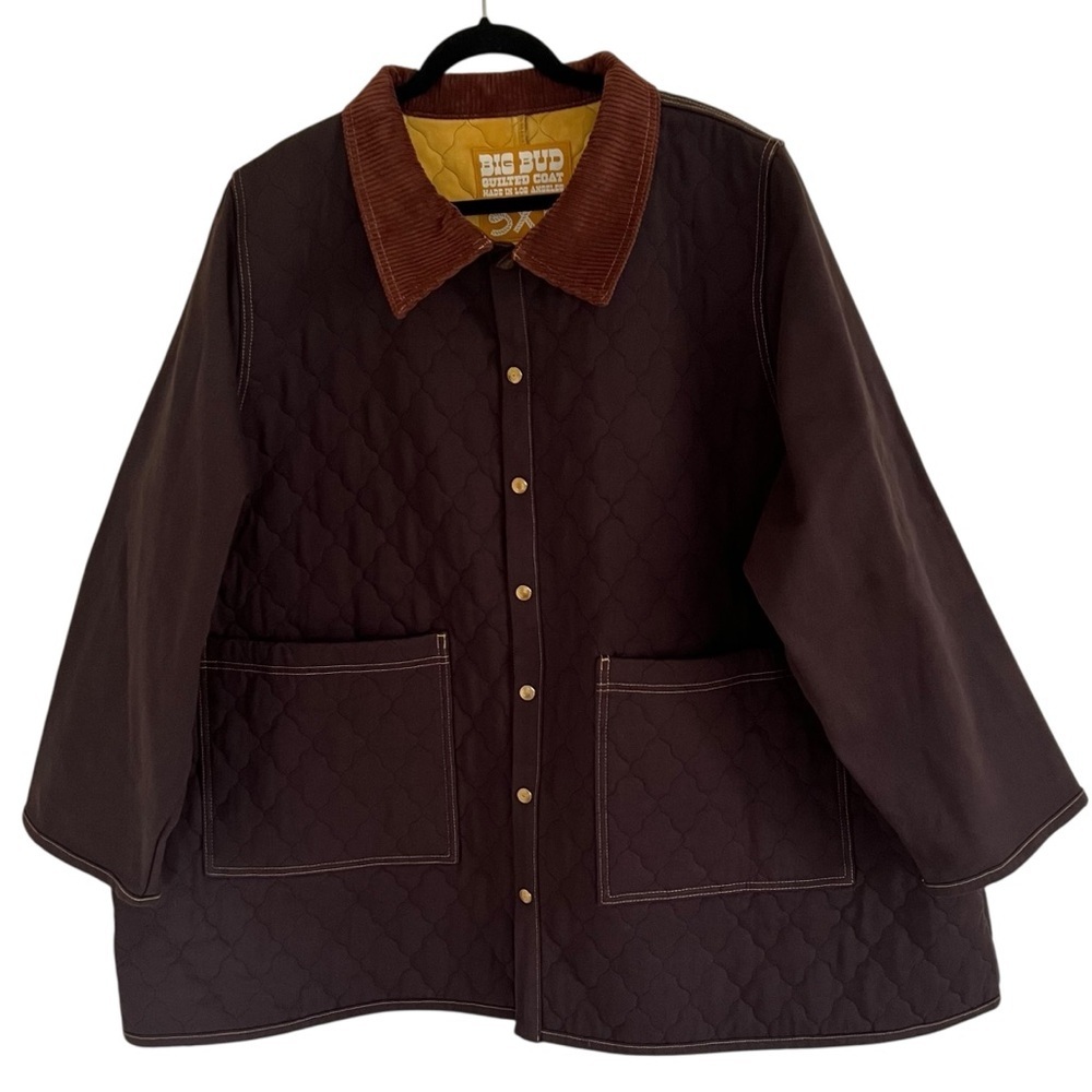 Big Bud Press Quilted Coat in Espresso Brown 3XL - Picture 2 of 13